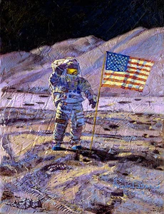Alan Bean JIM IRWIN, INDOMITABLE ASTRONAUT giclee canvas, ARTIST PROOF A/P#21/25 - Picture 1 of 3