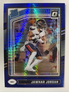 2024 Panini Donruss Optic - Rated Rookie Jawhar Jordan #247 Blue Hyper Prizm... - Bild 1 von 2