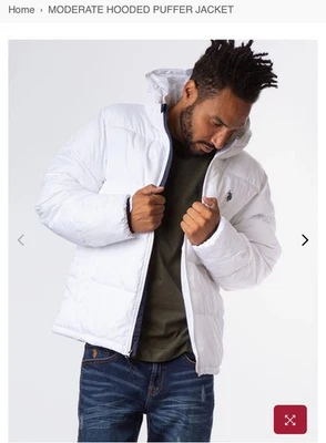 U.S. Polo ASSN. Moderate Hooded Puffer Jacket - Image 1 of 3