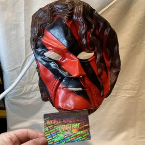César Kane Mask Halloween WWF 1998 WWE Rubber Vtg Wrestling - Picture 1 of 22
