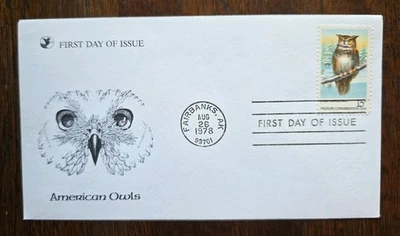 US FDC # 1763 American Owls 1978. - Image 1 of 4