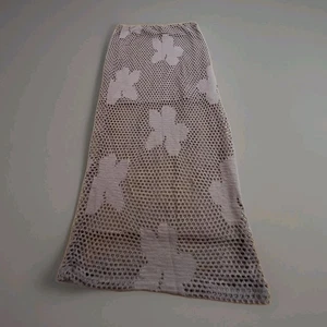 River Island Brown Floral Mesh Midi Skirt, Size UK MED. New With Tags. RRP £34 - Picture 1 of 5