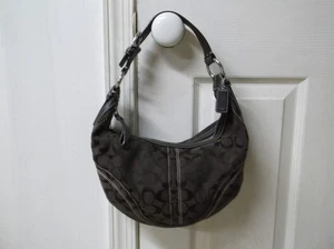 Borsa a mano Coach Soho Hobo Bag borsa in jacquard firmato Y2K - Foto 1 di 7
