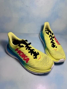 Hoka One One Mach 5 Womens Running Shoes Yellow Athletic Trainers Size 7.5B - Picture 1 of 9