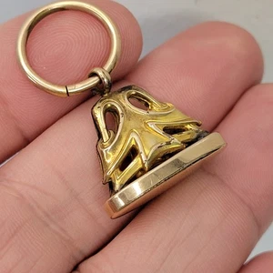 Vintage Gold Filled Taschenuhr Anhänger Wachssiegel G.F. mit großem Ring - Nachlass 4,6g - Bild 1 von 8