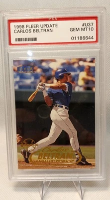 1998 Fleer Tradition Update Carlos Beltran #U37 PSA 10 - Image 1 of 2