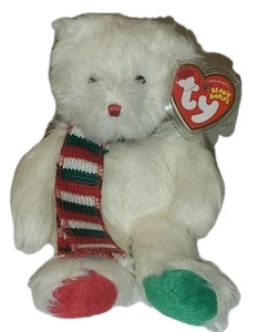 Ty Beanie Baby - MUFFLER the Bear (Internet Exclusive)(8 Inch) MWMTs Stuffed Toy - Picture 1 of 7