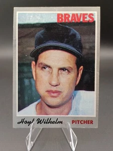 1970 TOPPS HOYT WILHELM ATLANTA BRAVES #17 Light Crease - Picture 1 of 3