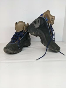 Nike ACG Size 7 Brown Blue Hiking Boots 960608 Outdoor Camping Trail Shoes - Picture 1 of 8