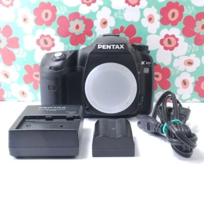 Pentax K10D 10.2MP Digital SLR Camera Black Body English Language From Japan - Image 1 of 4