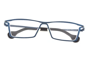 Muy Raro Auténtico Cable Theo 380 52mm Marcos Azul Brillo Gafas Bélgica - Imagen 1 de 7