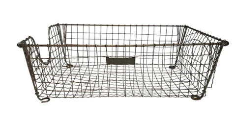 Vintage Bar Bee Wire Basket Industrial Office Desk Accesory Letter Tray Metal Cover