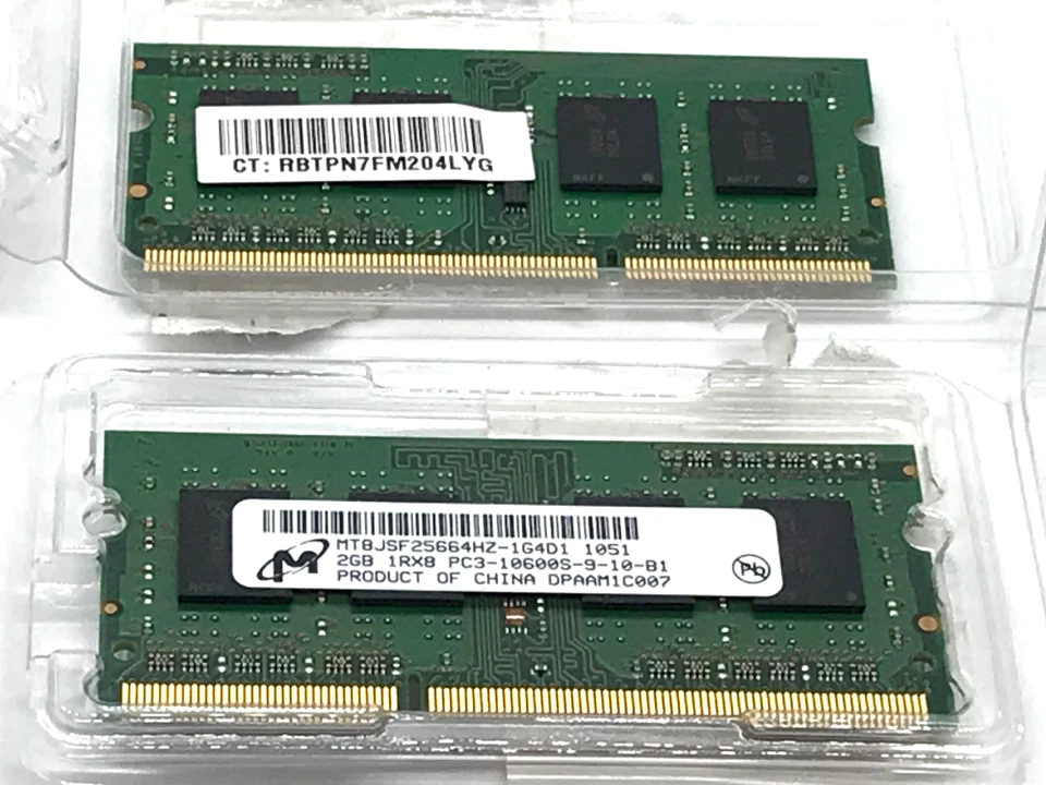 4GB 2x 2GB HP EliteBook 2530p 2730p 6930p 8530p 8530w 8730w DDR2 SODIMM Memory - Image 1 of 2