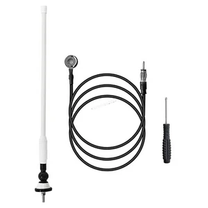 Mât d'antenne radio caoutchouc pour bateau marin RV 16" antenne flexible étanche - Photo 1/10