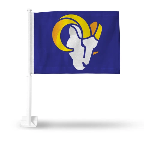 Rico Industries NFL Football Los Angeles Rams Exclusive Double Sided Car Flag Cover
