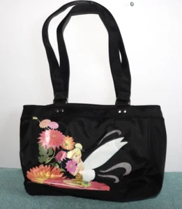 NWT Disney Tinkerbell Black Handbag Purse Tote Bag - Picture 1 of 7