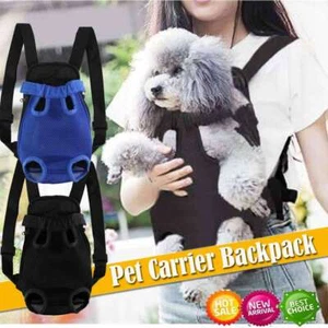 Pet Carrier Backpack Adjustable Pet Front Cat Dog Carrier Travel Bag Legs Out - Picture 1 of 14