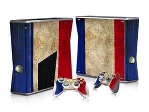 Xbox 360 Slim Skin Design Foils Sticker Screen Protector Set - France Motif - Picture 1 of 1