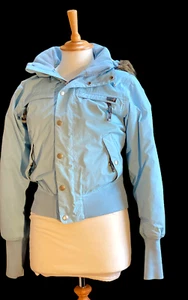 Betty Rides Jacket Women Small High-necked Puffer Blue Snowboarding Size S - Picture 1 of 22
