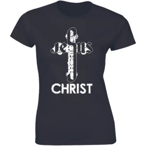 Holy Cross Jesus Christ Christian God Religious Faith Women's Tee T-shirt - Picture 1 of 4