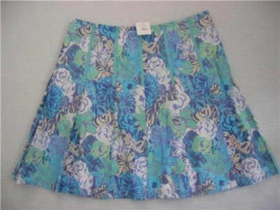 New Sigrid Olsen Multi Floral Pleated Skirt 14P - Image 1 of 2