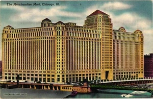 Vintage unbespostte Postkarte MERCHANDISE MART Chicago Illinois - Bild 1 von 2