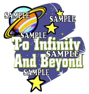 Disney World Disneyland Buzz Lightyear To Infinity and Beyond Scrapbook Piece - Picture 1 of 1