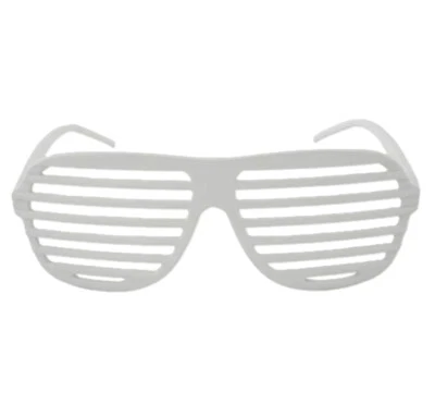 Gafas Ranura Obturador Años 80 - Accesorio Disfraz - Talla Única - 2 Colores Foto 1 de 2