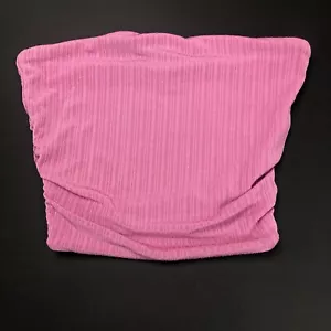 Naked Wardrobe Women’s Pink Ribbed Tube Top Size S - Picture 1 of 6
