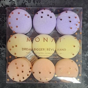 Monat Soft Foam Macaron Sleep Rollers 9ct - Curl, Body & Volume Overnight - New* - Picture 1 of 4