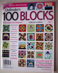 Quiltmaker's 100 Blocks Vol 7 patterns instuctions - Picture 1 of 9