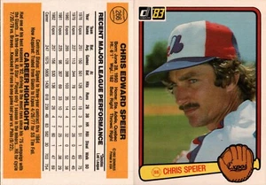 Donruss Baseball #266 1983 - Chris Speier - Montreal Expos 83-366 - Imagen 1 de 1