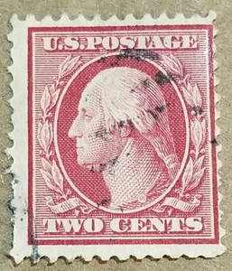 Estampilla de franqueo de 2 centavos de Washington Scott 332 1908 de EE. UU. - Imagen 1 de 2