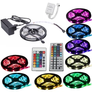 Tira LED 5050 SMD barra cadena de luces tira cinta luz 1-30 m RGB multicolor - Imagen 1 de 1