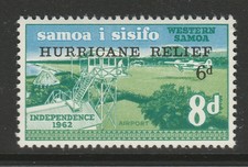 Samoa 1966 Hurricane Relief SG 273 Mnh.