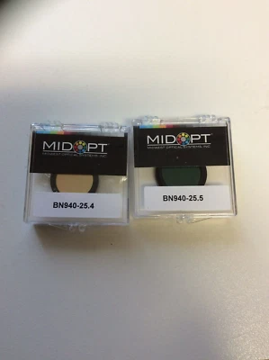 BN940-25.4 25.5 30.5 35.5 MIDWEST OPTICAL MIDOPT NARROW NEAR-IR BANDPASS FILTER