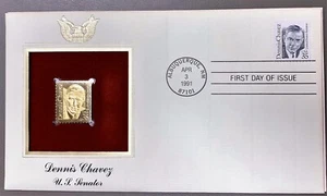 USA GOLD STAMP REPLICA PRIMO GIORNO COPERTINA, D. CHAVEY (inventario # Z107) - Foto 1 di 3