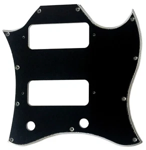New 5 Ply Guitar Pickguard For US Gibson SG P90 Style Full Face,Black - Picture 1 of 7