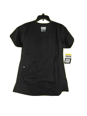 Nueva Blusa Médica Wonderwink Negra Mediana para Mujer Foto 1 de 3