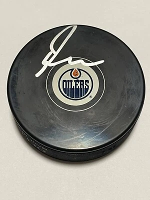 Disco de hockey Beckett firmado por Ryan Nugent Hopkins Edmonton Oilers certificado de autenticidad BAS IP b Foto 1 de 3