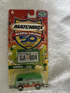 Matchbox Across America Georgia Peach Volkswagen Panel Transporter Bus Van - Picture 1 of 1