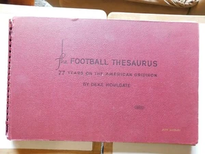 1946 Football Thesaurus Houlgate Alabama Notre Dame USC Ohio LSU JOHN DUXBURY - Picture 1 of 12