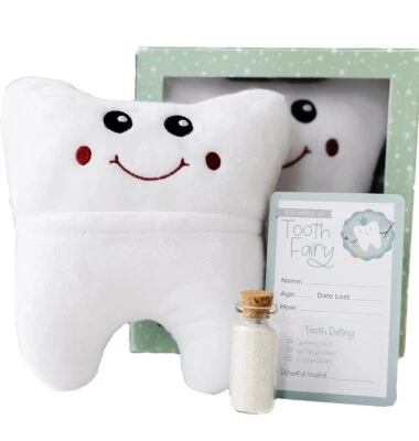 Tooth Fairy Pillow Kit with Glitter, Receipts & Keepsake Gift For Boys & Girls - Image 1 of 4