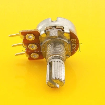 B10K Ohm Linear Taper Rotary Potentiometer Pot 25mm Shaft 3 Pins - Image 1 of 4