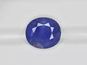 Zaffiro blu certificato IGI BIRMANIA 8,89 Cts naturale non trattato ovale blu profondo - Foto 1 di 8