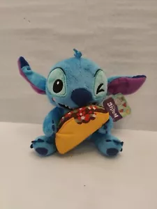 Disney STITCH with Taco Feed Me Series Small Plush 7" Stuffed Toy New +Tag - Picture 1 of 6