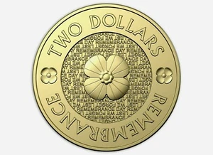 $2 dollar 2018 Gold Poppy UNC coin from 30th Anniversary mint set.VERY SCARCE* - Bild 1 von 1