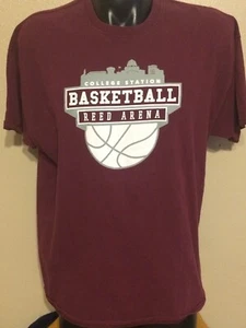 Texas A&M Basketball Reed Areaa Tee Tshirt Mens XXL Pre Owned - Picture 1 of 4