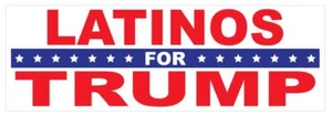 Trump Vance 2024 Bumper Sticker Latinos for Trump B46 - Bild 1 von 1