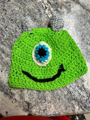 Ручной работы крючком милый монстр Beanie, ребенок/дети - Бесплатная доставка!! - Изображение 1 из 2